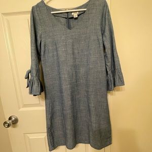 Jeans Dress, 0 size, fits small size, J.Crew, blue color